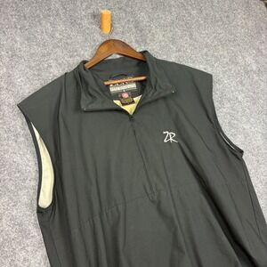 Zero Restriction Mens Golf Vest Black 1/4 Zip Windstopper Gore Outerwear L